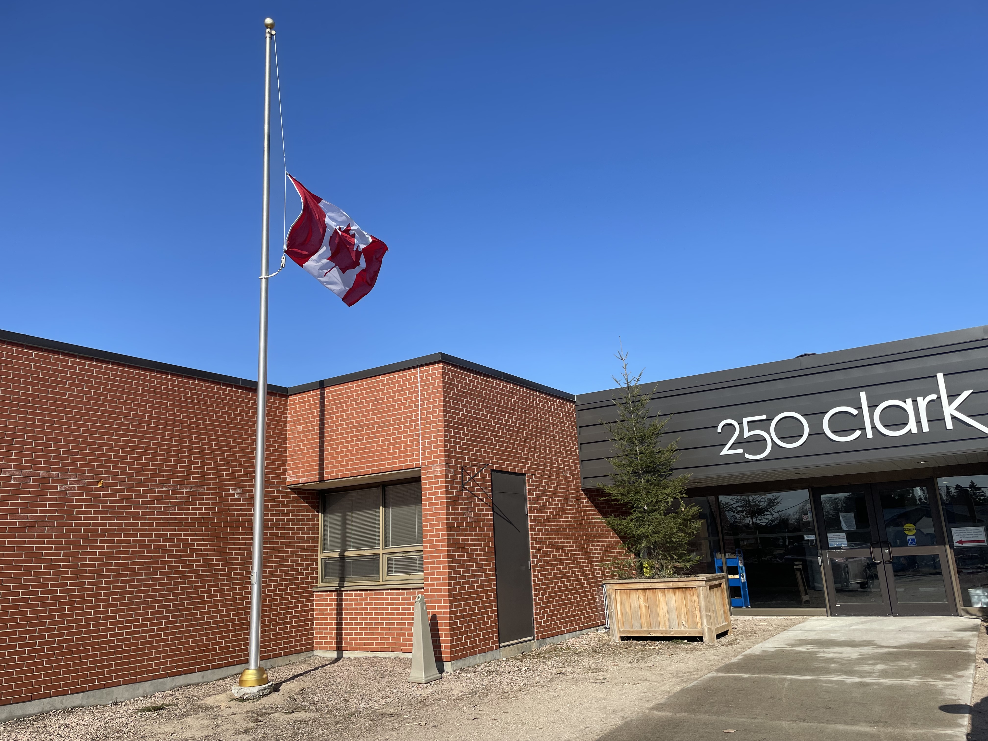 Flag at half-mast